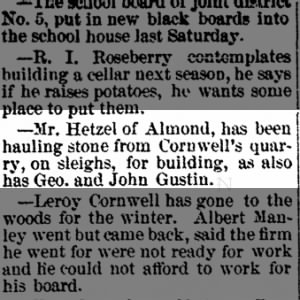 John Gustin Sr. and Cornwell's Quarry